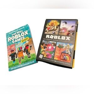 Roblox ultimate guide collection (3books) and The Best Roblox Games Ever book.